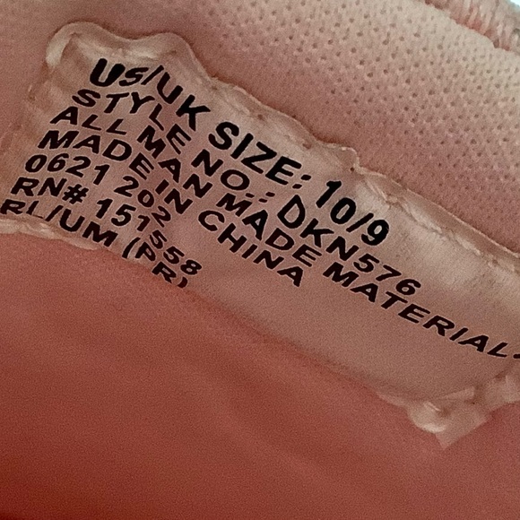 DKNY toddler girl light pink slip-on logo canvas shoes - Picture 6 of 6